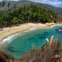 Top view of the beach Cabo San Juan